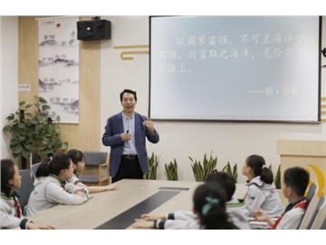 沙洲街道中城社区开展“逐梦深蓝 向海图强”青少年活动